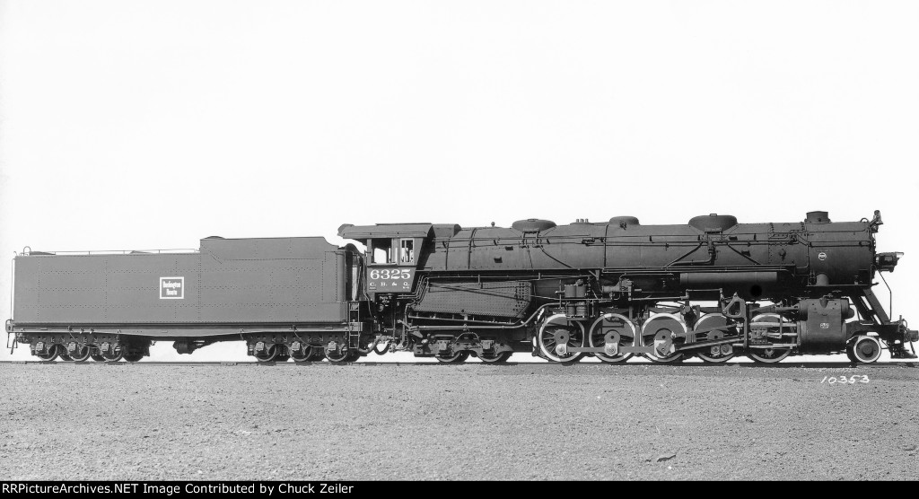 CB&Q 2-10-4 Class M-4 6325